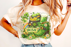 Retro Irish St Patrick's Day PNG, Lucky Day PNG, Shamrock Product Image 3