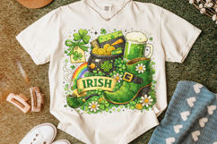 Retro Irish St Patrick's Day PNG, Lucky Day PNG, Shamrock Product Image 5
