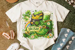 Retro Irish St Patrick's Day PNG, Lucky Day PNG, Shamrock Product Image 5
