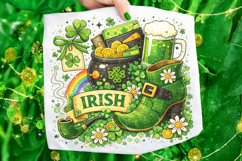 Retro Irish St Patrick's Day PNG, Lucky Day PNG, Shamrock Product Image 6