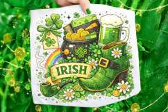 Retro Irish St Patrick's Day PNG, Lucky Day PNG, Shamrock Product Image 6