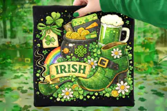 Retro Irish St Patrick's Day PNG, Lucky Day PNG, Shamrock Product Image 7