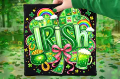 Irish St Patrick's Day PNG, Lucky Day PNG, Shamrock PNG Product Image 1