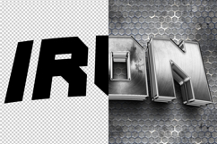 Iron 3D editable text effect Product Image 2