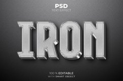Iron 3D editable text effect Product Image 1