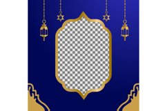 Islamic banner background template with placeholder photos Product Image 1