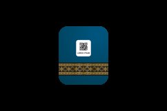 Islamic barcode qr label and tag concept Product Image 2