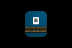 Islamic barcode qr label and tag isolated Product Image 2