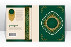 Islamic book cover with arabesque arabic element template Product Image 1