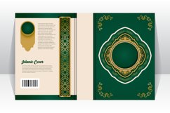 Islamic book cover with arabesque arabic element template Product Image 2