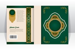 Islamic book cover with arabesque arabic element template Product Image 2