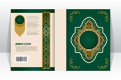 Islamic book cover with arabesque arabic element template Product Image 2