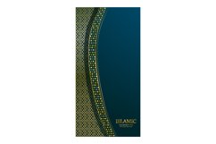 Islamic copy space vertical banner design Product Image 1