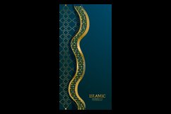 Islamic copy space vertical banner design background Product Image 2