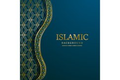 Islamic golden luxury frame ornamental background Product Image 1