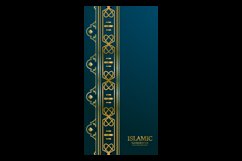 Islamic greeting card template vertical banner background Product Image 2