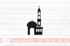 Islamic Mosque Silhouette SVG | Vector Muslim Mosque Product Image 1