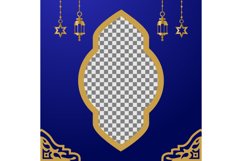 Islamic poster background template with placeholder photos Product Image 1