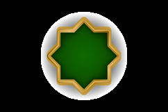 Islamic shape style border and frame decoration element conc Product Image 2