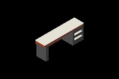 Isometric the kitchen table concept design vector Product Image 2