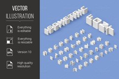 Isometric Font Set Product Image 1