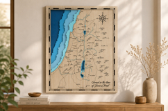 Israel in the Time of Jesus SVG | Holy Land Layered Map Product Image 1