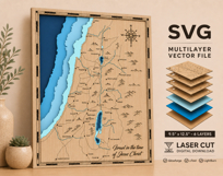 Israel in the Time of Jesus SVG | Holy Land Layered Map Product Image 2