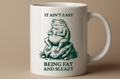 Funny Sarcastic Frog SVG Cut File Fat Toad Meme Design Product Image 2