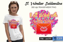 st Valentines Day Sublimation, Love Quotes Sublimation PNG Product Image 2