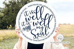 It is Well With My Soul - Christian Hymn SVG DXF Cut File Product Image 1