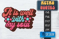 Retro Design | Retro Quotes | Quotes 80&#039;s SVG | SVG File v.2 Product Image 1