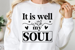 It is well with my sou SVG, Faith Quotes SVG Product Image 1
