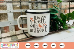 Faith quote svg on a coffee mug