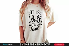 It Is Well With My Soul SVG, Faith SVG Design Product Image 1