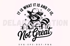 It Is What It Is And It Is Not Great SVG Product Image 1