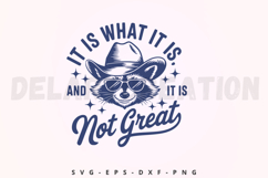It Is What It Is And It Is Not Great SVG Product Image 1