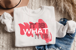 It Is What It Is SVG | Minimalist Quote Cut File for Cricut Product Image 1