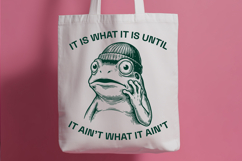 Sarcastic Frog It Is What It Is SVG Cut File Product Image 2
