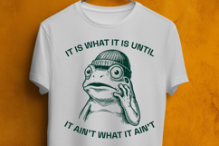 Sarcastic Frog It Is What It Is SVG Cut File Product Image 3
