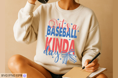 It's a Baseball Kinda Day Hand-Drawn SVG T-shirt Design Product Image 3