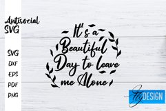 Antisocial Quotes SVG | Sarcastic Quotes|Funny Quotes Design Product Image 1