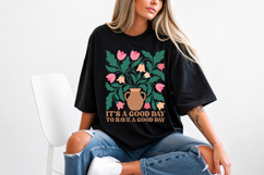 It's A Good Day Floral Vase PNG, Cute Flower Design Product Image 5