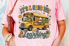 It's A Good Day For Learning PNG, Cute School Bus Animals, Product Image 5