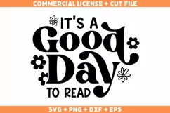Reading SVG, Book Lover SVG, Book SVG, Book PNG, Retro SVG Product Image 2