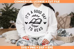 Reading SVG, Book Lover SVG, Book SVG, Book PNG, Retro SVG Product Image 1