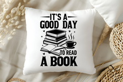 It&#039;s a Good Day to Read a Book SVG, Book Lover SVG, Reading Product Image 5