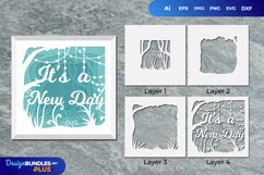 It's a New Day Layered Papercut 3D Product Image 1