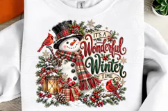 It's a Wonderful Winter Time Christmas Snowman & Cardinal PN Product Image 2