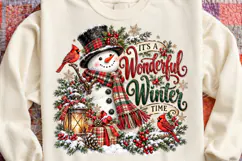 It's a Wonderful Winter Time Christmas Snowman & Cardinal PN Product Image 4