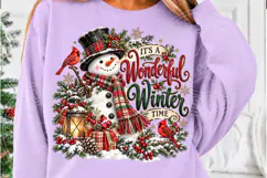 It's a Wonderful Winter Time Christmas Snowman & Cardinal PN Product Image 5